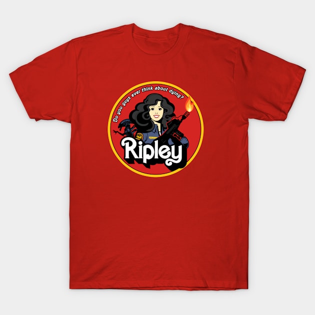 Ripley Barbie (Alt Print) T-Shirt by Miskatonic Designs